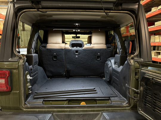 Jeep Wrangler 2018-2023 JLU 4 Door - Rear Plate System - Premium Plate Systems by Xtreme Canopies