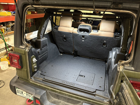 Jeep Wrangler 2018-2023 JLU 4 Door - Rear Plate System - Premium Plate Systems by Xtreme Canopies