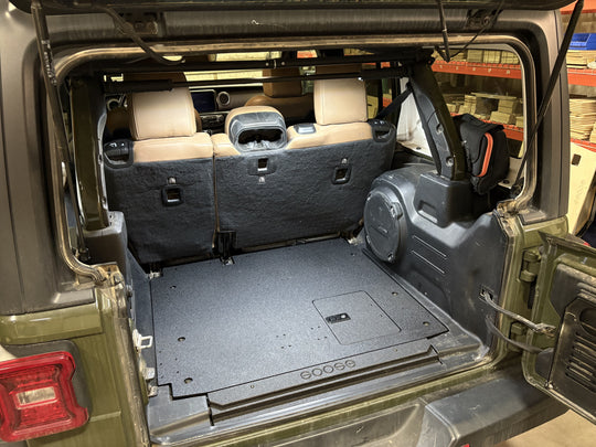 Jeep Wrangler 2018-2023 JLU 4 Door - Rear Plate System - Premium Plate Systems by Xtreme Canopies