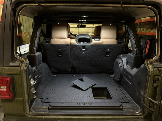 Jeep Wrangler 2018-2023 JLU 4 Door - Rear Plate System - Premium Plate Systems by Xtreme Canopies