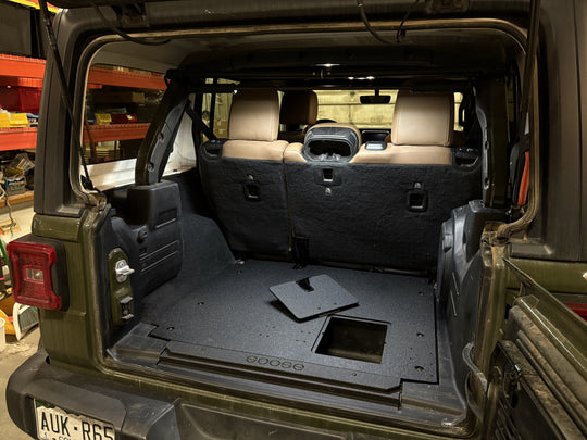 Jeep Wrangler 2018-2023 JLU 4 Door - Rear Plate System - Premium Plate Systems by Xtreme Canopies