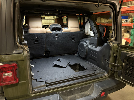 Jeep Wrangler 2018-2023 JLU 4 Door - Rear Plate System - Premium Plate Systems by Xtreme Canopies