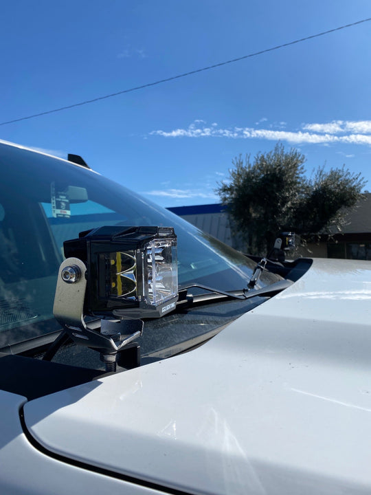 2019+ Silverado Ditch Light Pillar Brackets - Premium Truck Accessory by Xtreme Canopies