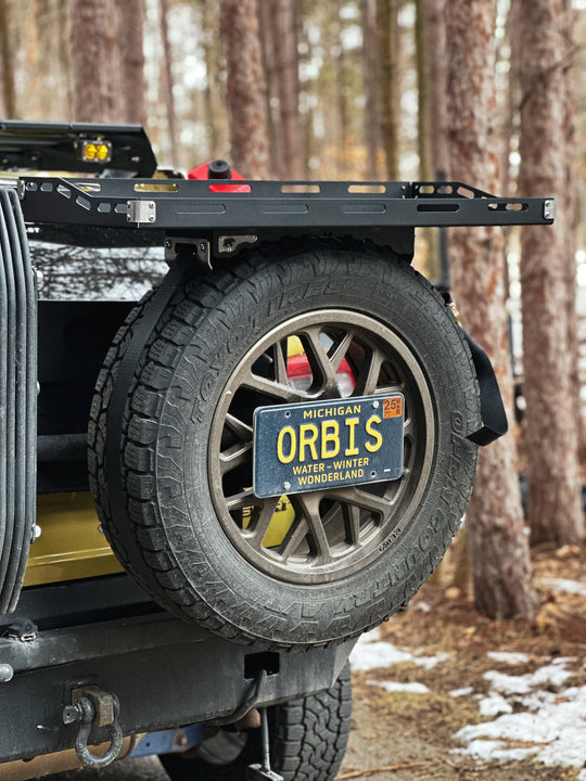 Spare Tire Gear Mount - Accessory Shelf - Premium Truck Accessory by Xtreme Canopies