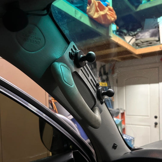 2003-2009 Toyota 4Runner (4th Gen) A-Pillar Grab Handle Accessory Mount For Phones Ham Radios Switch’s Winch Controller Overlanding - Premium A-Pillar Grab Handle Accessory Mount by Xtreme Canopies