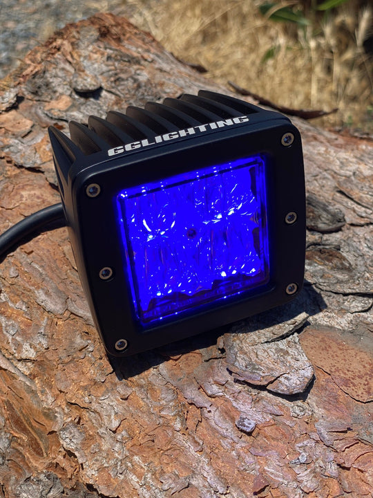 Blue / Green Dual Color Off Road LED Pod - Premium Pod by Xtreme Canopies