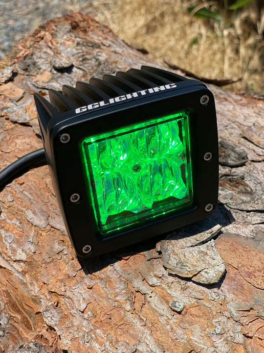 Blue / Green Dual Color Off Road LED Pod - Premium Pod by Xtreme Canopies
