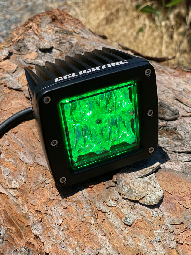 Blue / Green Dual Color Off Road LED Pod - Premium Pod by Xtreme Canopies