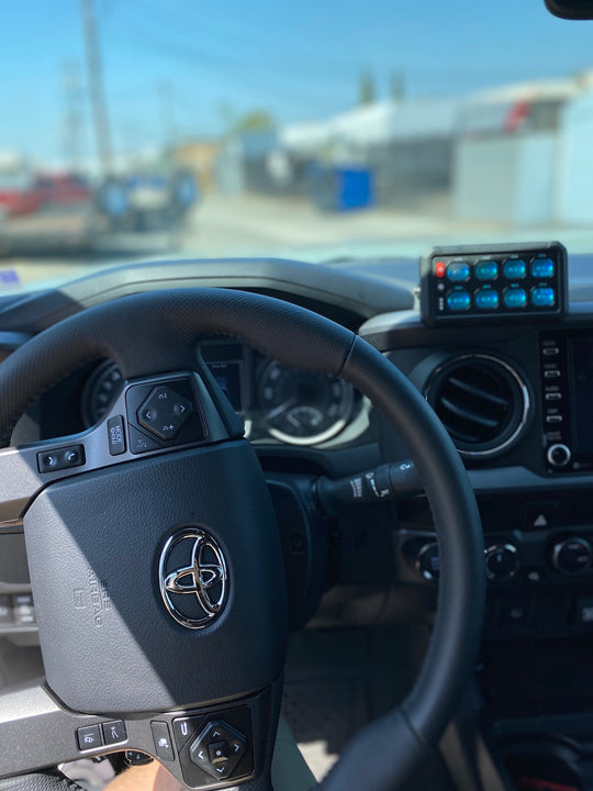 8-Gang Switch Panel With RGB And Remote Control Bluetooth App - Premium Truck Accessory by Xtreme Canopies