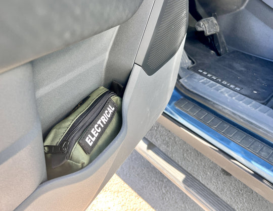 INEOS Grenadier Door Storage Cubby Small Pouch - 8"x3"x4" (PAIR) - Premium Pouches by Xtreme Canopies