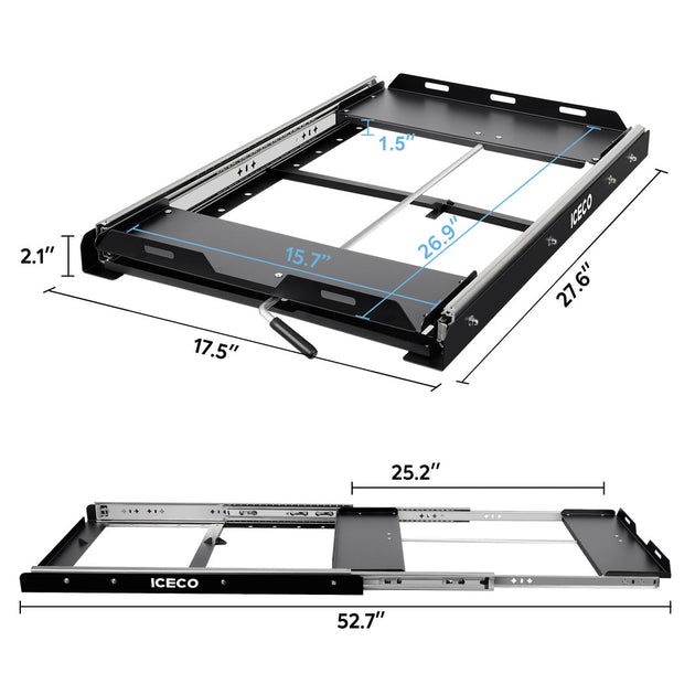 JPPro/VL45/APL35/VL35Pro/VL45Pro Fridge Slide Mount | ICECO - Premium Accessories by Xtreme Canopies
