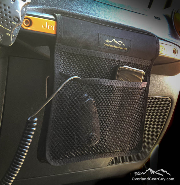 Jeep Grab Handle Mesh Flat Pocket - Premium Pouches by Xtreme Canopies