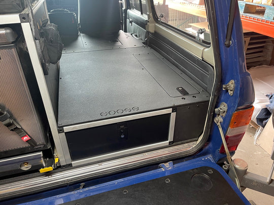 Toyota Land Cruiser 1980-1990 60 Series - Single Drawer Module with Fitted Top Plate - 22-3/16"W x 9-1/2"H x 40"D - Premium Drawers by Xtreme Canopies