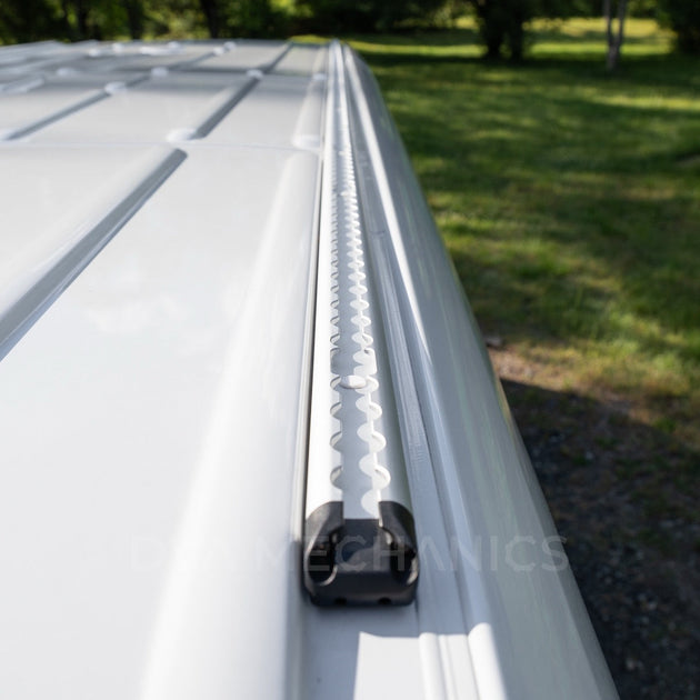 Mercedes Sprinter: LoadSpan-T™ Roof Rails with L-Track & 25mm T-Slot - Premium Truck Accessory by Xtreme Canopies