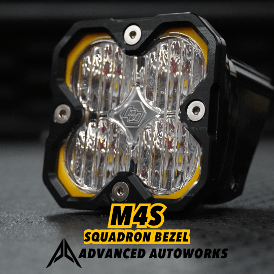 M4S Bezel for Baja Designs Squadron pods - Premium Truck Accessory by Xtreme Canopies