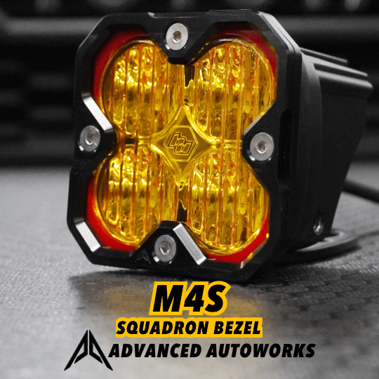 M4S Bezel for Baja Designs Squadron pods - Premium Truck Accessory by Xtreme Canopies