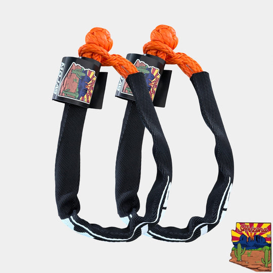 Soft Shackle 1/4'' x 24'' with sleeve and bag (Set of 2 Shackles) (Lifetime Warranty) - Premium Truck Accessory by Xtreme Canopies