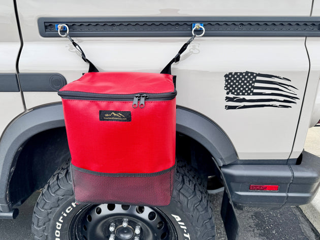 Outside Trash Bag L Track - Suction Cup Mount - Premium Bags by Xtreme Canopies