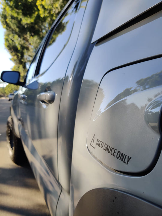 Taco sauce only! Decal - Premium Truck Accessory by Xtreme Canopies