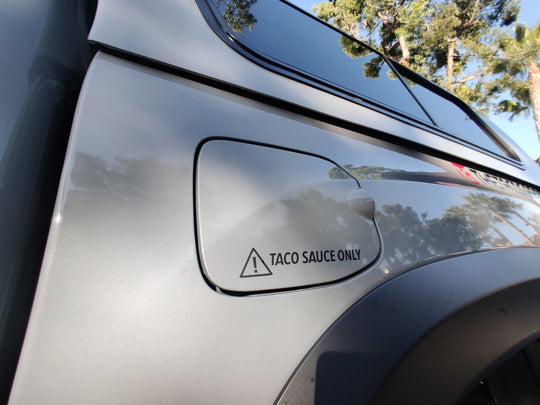 Taco sauce only! Decal - Premium Truck Accessory by Xtreme Canopies