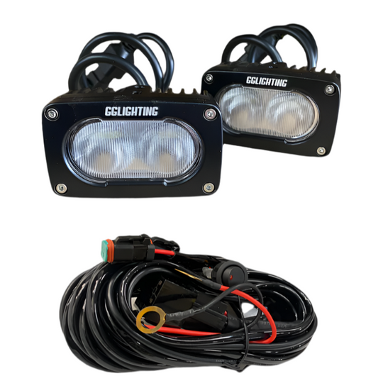 GP10 Offroad LED Pod Bundle White With Free Wiring Harness - Premium Truck Accessory by Xtreme Canopies
