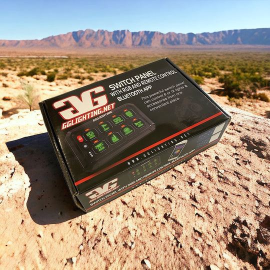 8-Gang Switch Panel With RGB And Remote Control Bluetooth App - Premium Truck Accessory by Xtreme Canopies