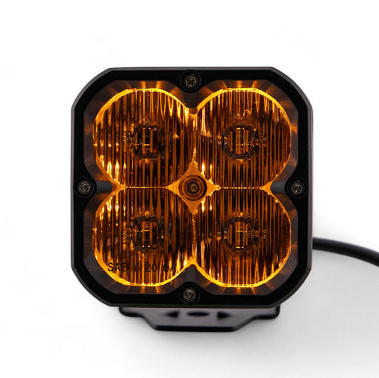 Amber Backlit Race Pod Pair Bundle With Wiring Harness - Premium Truck Accessory by Xtreme Canopies