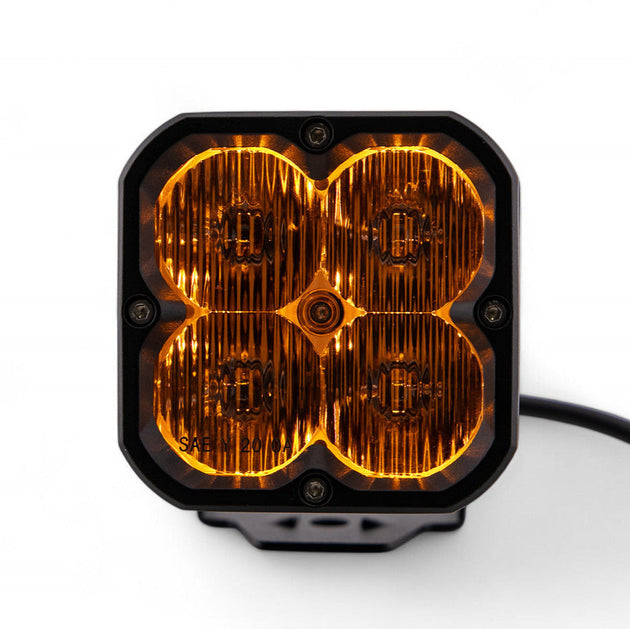 Amber Backlit Race Pod Pair Bundle With Wiring Harness - Premium Truck Accessory by Xtreme Canopies