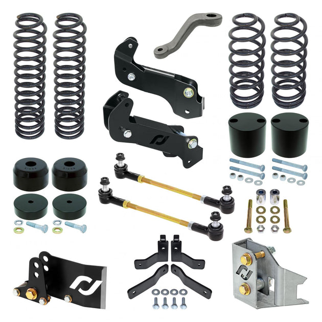 RJ-JK2DR0-103 - RockJock JK Wrangler (2D) Driver Lift Kit (4 in. Lift) - Premium Truck Accessory by Xtreme Canopies