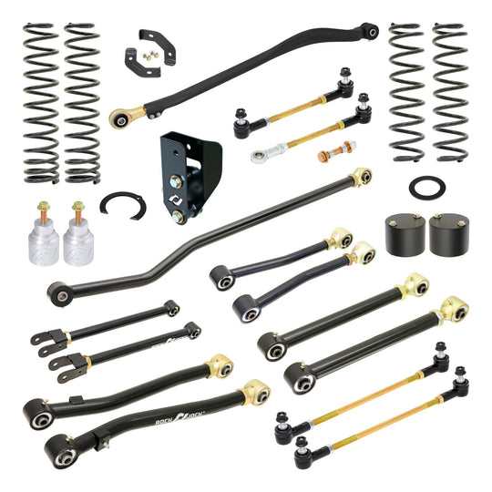 RJ-JLD001-101 - RockJock Pro Edition JL EcoDiesel Suspension System (3.5 In. Lift) - Premium Truck Accessory by Xtreme Canopies