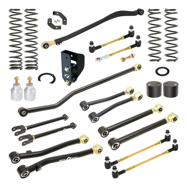 RJ-JLD001-101 - RockJock Pro Edition JL EcoDiesel Suspension System (3.5 In. Lift) - Premium Truck Accessory by Xtreme Canopies