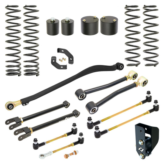 RJ-JLG000-101 - RockJock Sport Edition JL Suspension System (3.6L/2.0T Gas Engines, 3.5 in. Lift) - Premium Truck Accessory by Xtreme Canopies