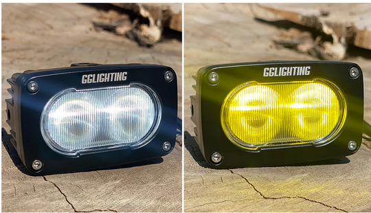 GP10 Offroad LED Pod Bundle Dual Color With Free Wiring Harness - Premium Truck Accessory by Xtreme Canopies
