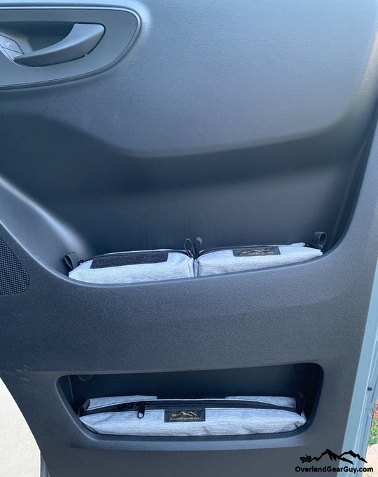 Sprinter Storage Cubby Pouches - Set - Sprinter Door Cubbies - Premium Pouches by Xtreme Canopies