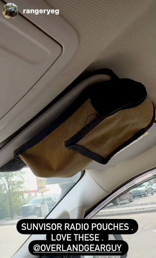 Sun Visor Radio Pouch - Premium Pouches by Xtreme Canopies