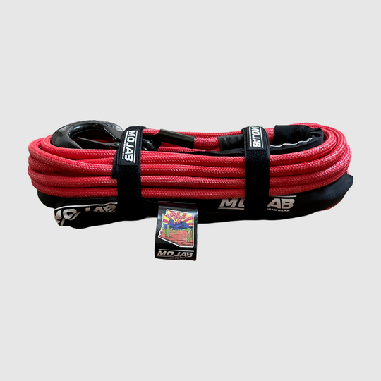 3/8'' x 85' Double Braided Winch Rope with Removeable forged winch hook - Premium Winch rope by Xtreme Canopies