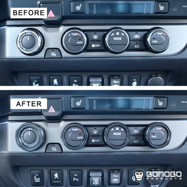 Blackout Control Knob Caps - Premium Truck Accessory by Xtreme Canopies