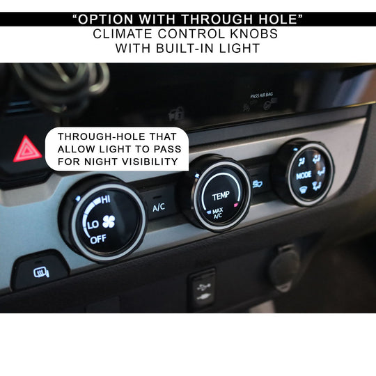 Blackout Control Knob Caps - Premium Truck Accessory by Xtreme Canopies