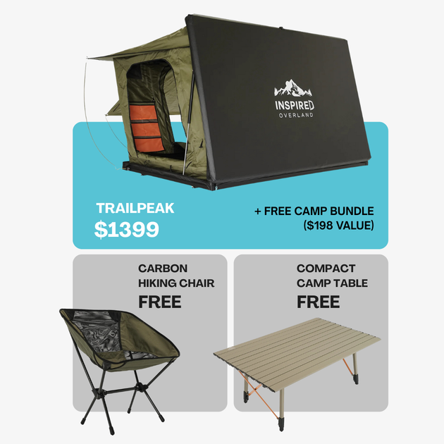 Trailpeak Rooftop Tent - Premium Rooftop Tent by Xtreme Canopies