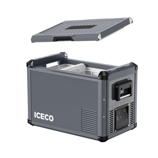 VL45ProD Dual Zone Portable Freezer - Gray | ICECO - Premium VL Pro Series by Xtreme Canopies