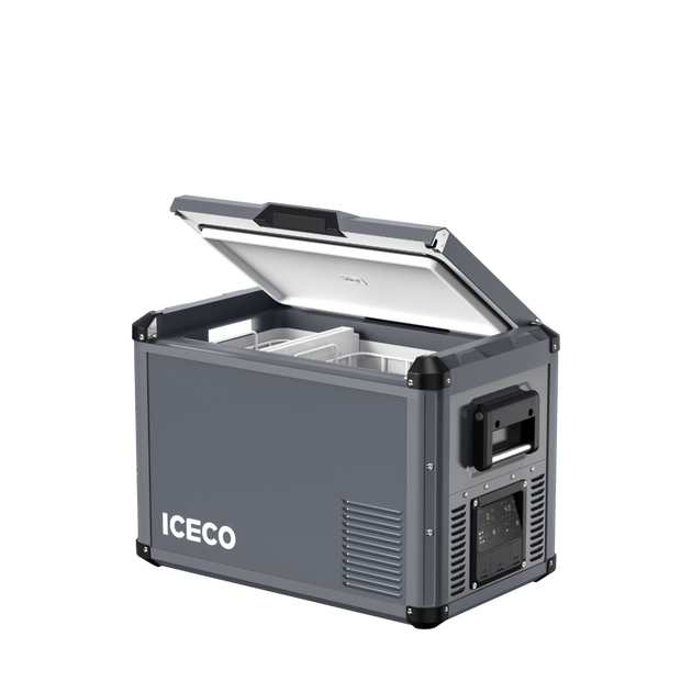 VL45ProD Dual Zone Portable Freezer - Gray | ICECO - Premium VL Pro Series by Xtreme Canopies