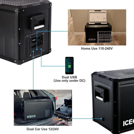 VL45ProS Single Zone Portable Fridge Freezer | ICECO | 45 LT - Premium VL Pro Series by Xtreme Canopies