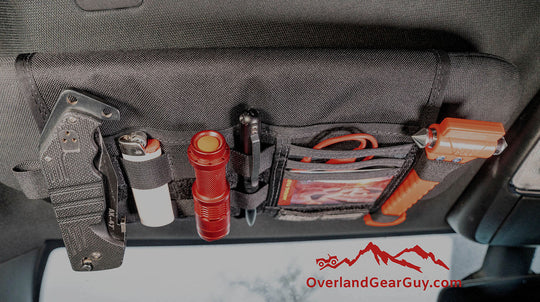 Jeep Gladiator MOLLE Visor Organizer - Tacoma Visor - Premium Vehicle by Xtreme Canopies