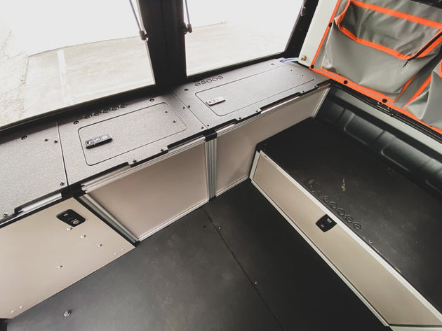 Alu-Cab Alu-Cabin Canopy Camper - Ram 2500 & 3500 2009-Present 4th & 5th Gen. - Front Utility Module - Premium Camper by Xtreme Canopies