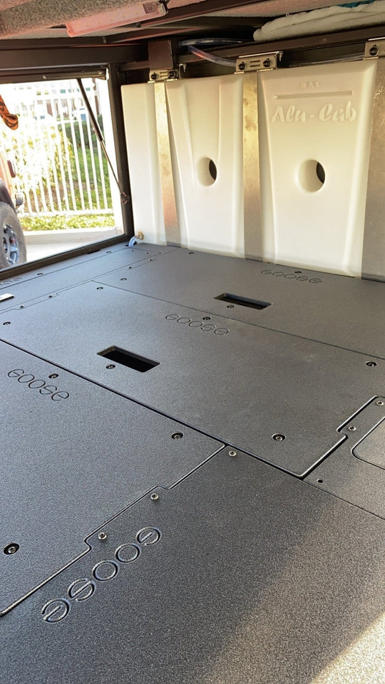 Alu-Cab Alu-Cabin Canopy Camper - Sleep Deck Panel - Utility Module / Power Management Module to Double Drawer Module - Premium Camper by Xtreme Canopies