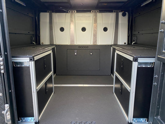 Alu-Cab Canopy Camper - Midsize Truck - Lower Bulkhead Panel - 21" Height - Premium Camper by Xtreme Canopies