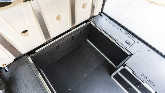 Alu-Cab Canopy Camper V2 - Ford Ranger 2019-2023 4th Gen. - Front Utility Module - 5' Bed - Premium Camper by Xtreme Canopies