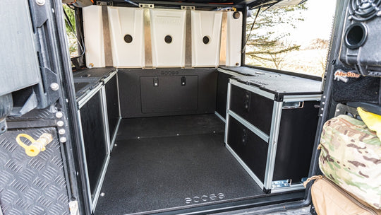 Alu-Cab Canopy Camper V2 - Jeep Gladiator 2019-Present JT - Rear Double Drawer Module - 5' Bed - Premium Camper by Xtreme Canopies