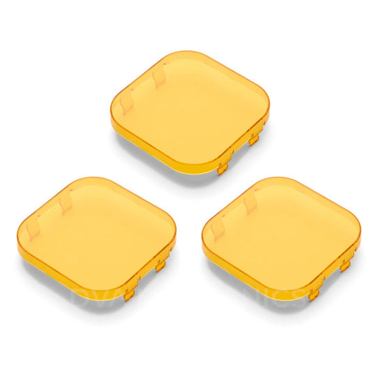 Amber / Yellow Snap-On Light Covers – INEOS Grenadier 3-Light Bumper Bar (Set of 3) - Premium Truck Accessory by Xtreme Canopies