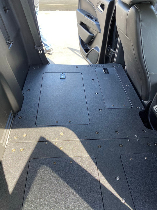Chevy Colorado 2015-2022 2nd Gen. Crew Cab - Second Row Seat Delete Plate System - Premium Seat Delete Plate System by Xtreme Canopies